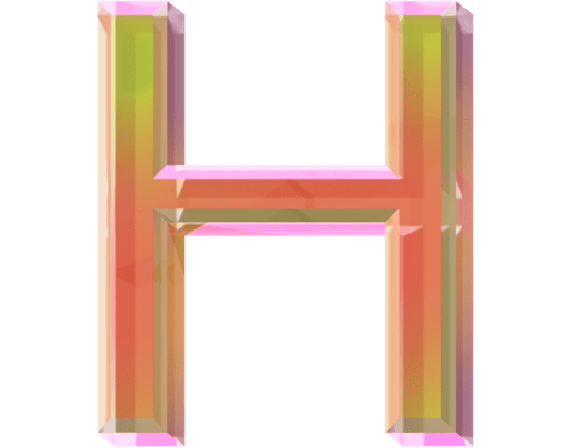 The letter H.