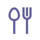 Spoon and fork icon.