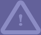 Safety information icon, purple.
